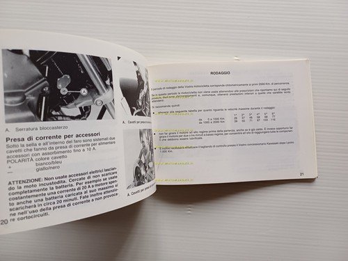 Kawasaki EN 500 1990 manuale uso manutenzione libretto ITALIANO originale