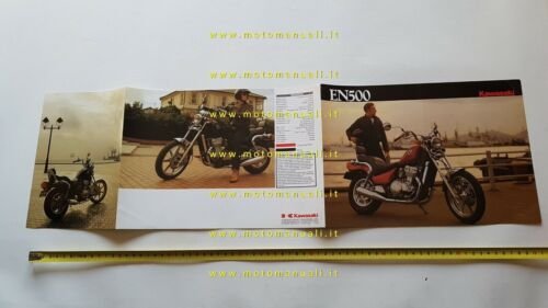 Kawasaki EN 500 1991 depliant originale INGLESE moto brochure