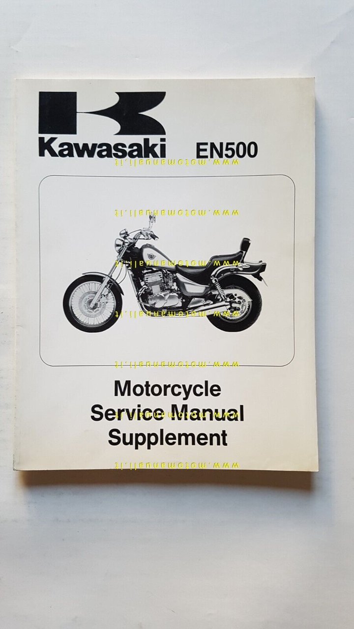 Kawasaki EN 500 1994 AGGIORNAMENTO manuale officina INGLESE workshop manual