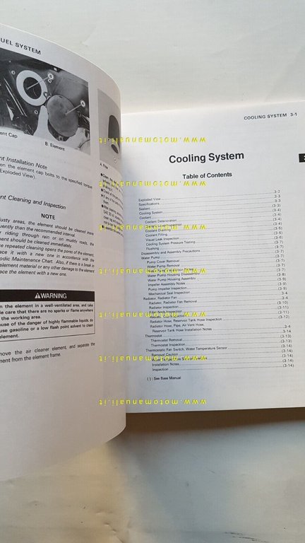 Kawasaki EN 500 1994 AGGIORNAMENTO manuale officina INGLESE workshop manual