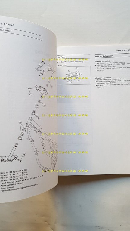 Kawasaki EN 500 1994 AGGIORNAMENTO manuale officina INGLESE workshop manual