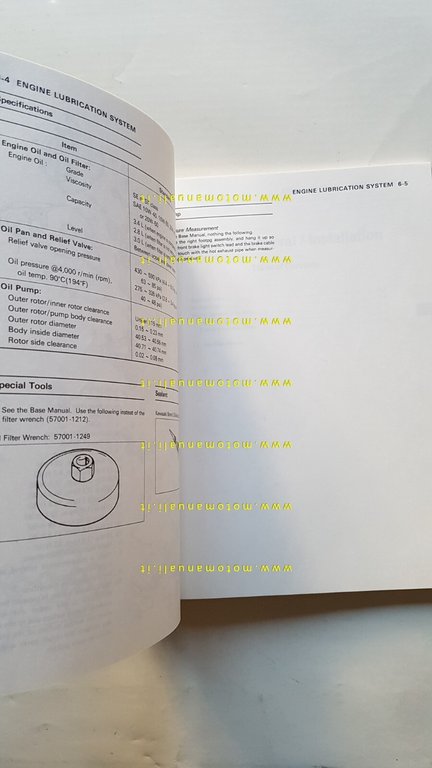 Kawasaki EN 500 1994 AGGIORNAMENTO manuale officina INGLESE workshop manual