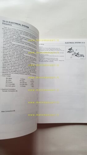 Kawasaki ER-5 2000 manuale officina INGLESE originale