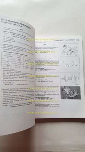 Kawasaki ER-5 2000 manuale officina INGLESE originale