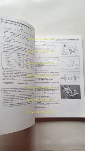Kawasaki ER-5 2000 manuale officina INGLESE originale
