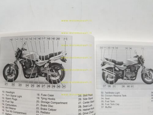 KAWASAKI ER-5 2002-2003 manuale uso manutenzione INGLESE originale