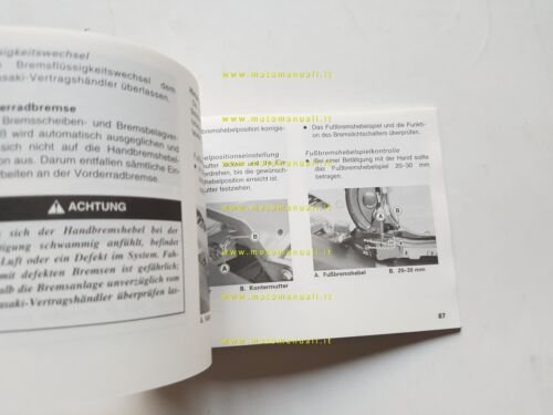 KAWASAKI ER-5 2002-2003 manuale uso manutenzione INGLESE originale