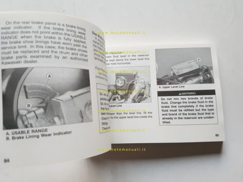 KAWASAKI ER-5 2002-2003 manuale uso manutenzione INGLESE originale