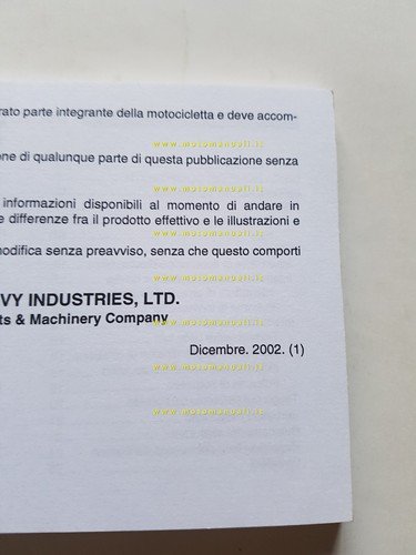 KAWASAKI ER-5 2002-2003 manuale uso manutenzione ITALIANO originale