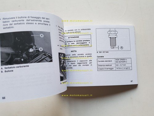 KAWASAKI ER-5 2002-2003 manuale uso manutenzione ITALIANO originale