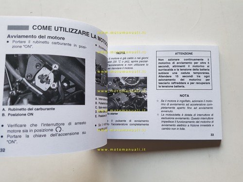 KAWASAKI ER-5 2002-2003 manuale uso manutenzione ITALIANO originale