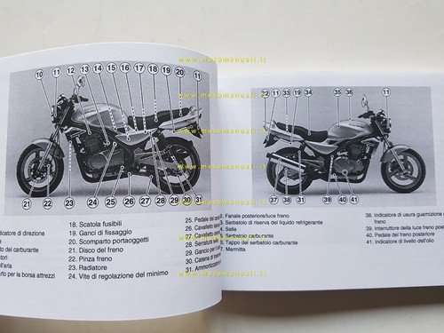 KAWASAKI ER-5 2002-2003 manuale uso manutenzione ITALIANO originale