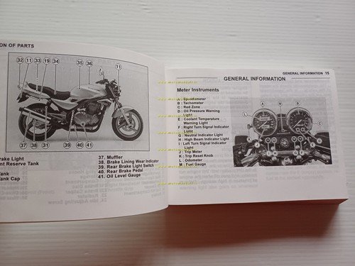 Kawasaki ER-5 2004 manuale uso manutenzione libretto italiano originale