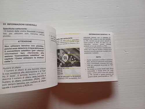Kawasaki ER-5 2004 manuale uso manutenzione libretto italiano originale