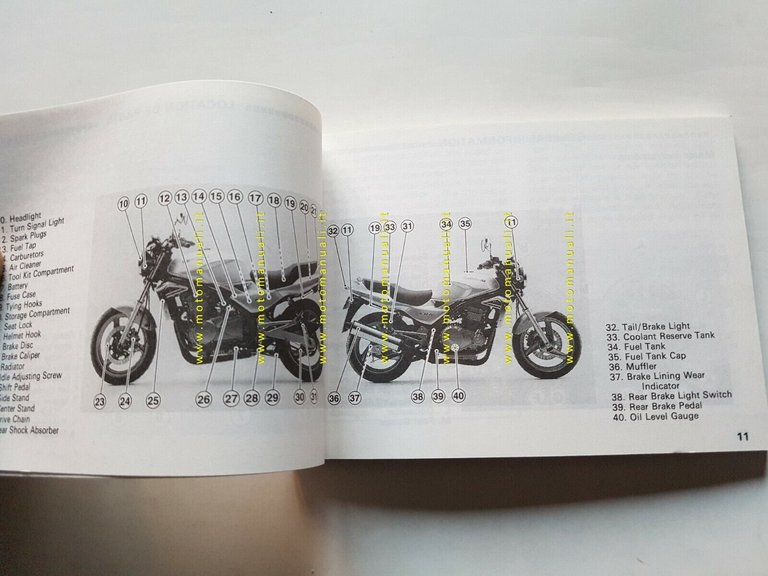 Kawasaki ER-5 500 1997 manuale uso INGLESE originale ENGLISH owner's …