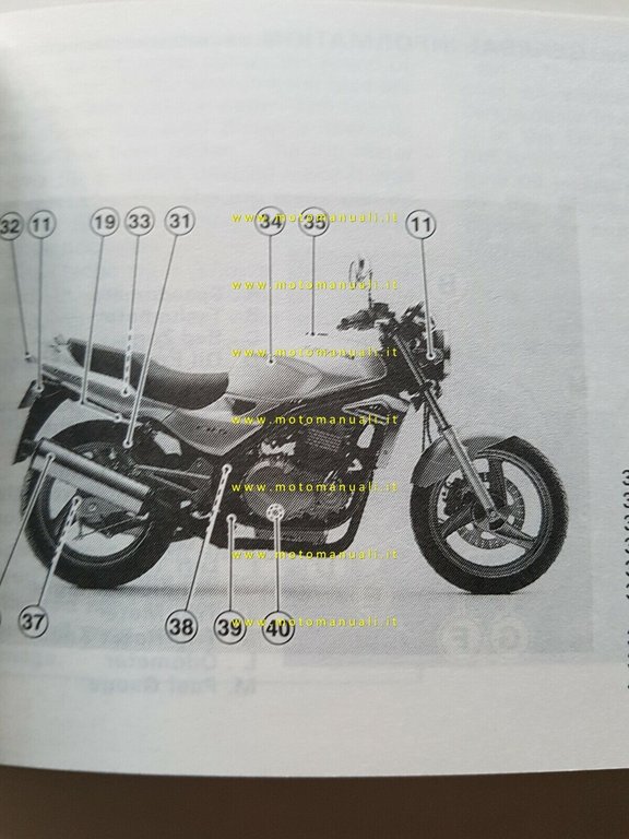Kawasaki ER-5 500 1997 manuale uso INGLESE originale ENGLISH owner's …