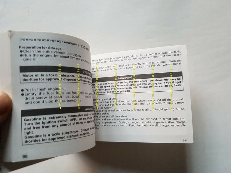 Kawasaki ER-5 500 1997 manuale uso INGLESE originale ENGLISH owner's …