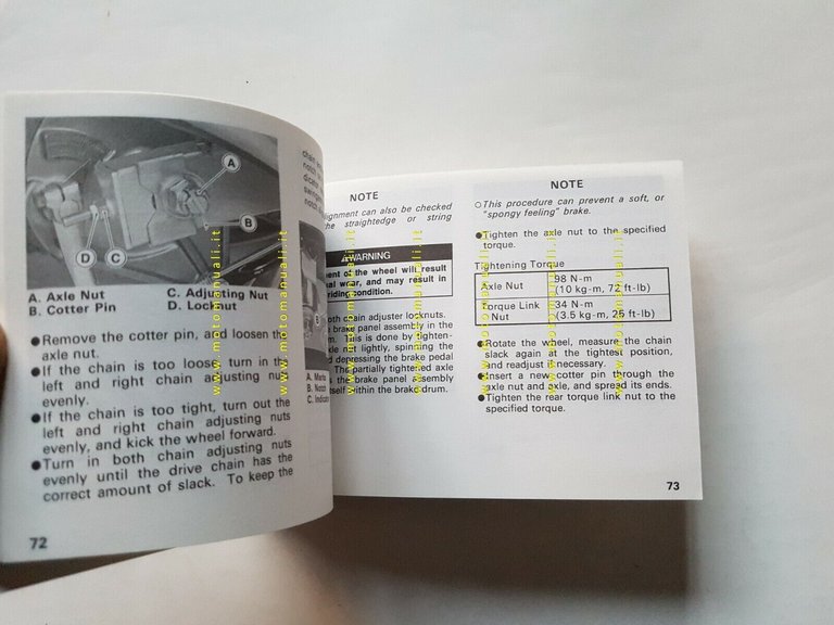 Kawasaki ER-5 500 1997 manuale uso INGLESE originale ENGLISH owner's …