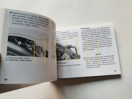 Kawasaki ER-5 500 1997 manuale uso manutenzione libretto originale italiano