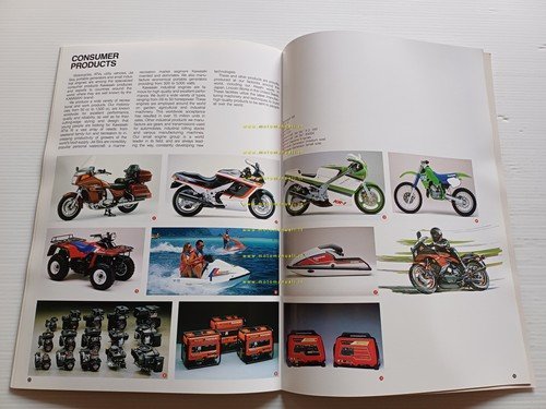 Kawasaki Factory Guide presentazione aziendale tutti rami d'azienda 1988-89