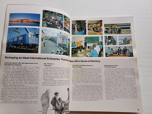 Kawasaki Factory Guide presentazione aziendale tutti rami d'azienda 1988-89