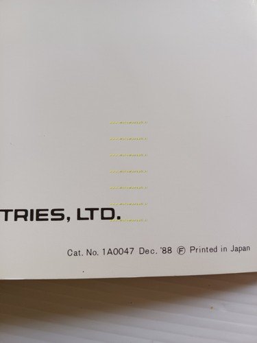 Kawasaki Factory Guide presentazione aziendale tutti rami d'azienda 1988-89