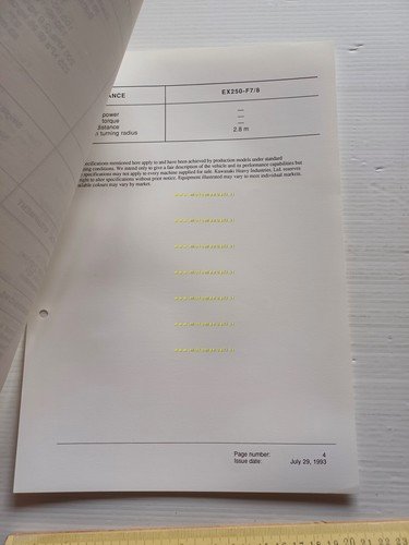 Kawasaki GPX 250 R (EX250-F7.F8) 1994 Model Information cartella stampa …