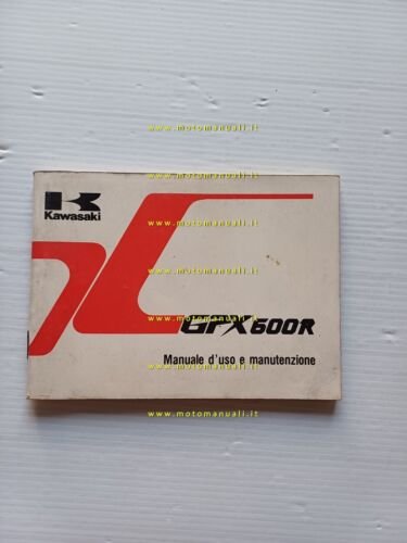 KAWASAKI GPX 600 R 1988 manuale uso manutenzione libretto originale …