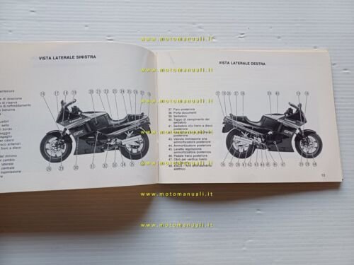 KAWASAKI GPX 600 R 1988 manuale uso manutenzione libretto originale …