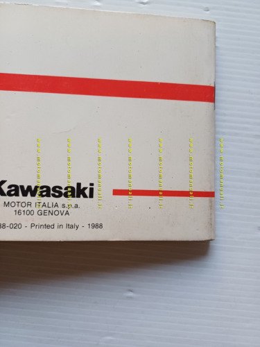 KAWASAKI GPX 600 R 1988 manuale uso manutenzione libretto originale …