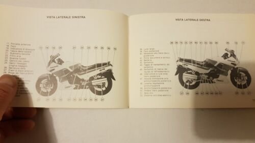 KAWASAKI GPX 750 R 1986 manuale uso originale moto italiano …