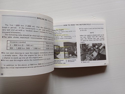KAWASAKI GPX 750 R 1987-88 manuale uso manutenzione libretto originale …