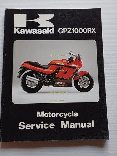 Kawasaki GPZ 1000 RX 1985 SUPPLEMENTO manuale officina INGLESE originale