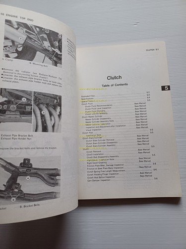 Kawasaki GPZ 1000 RX 1985 SUPPLEMENTO manuale officina INGLESE originale