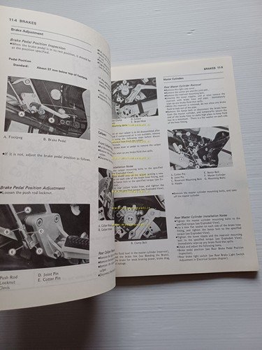 Kawasaki GPZ 1000 RX 1985 SUPPLEMENTO manuale officina INGLESE originale