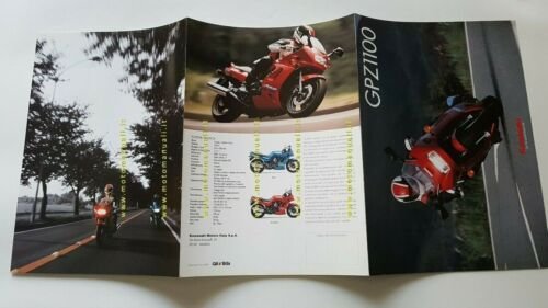 Kawasaki GPz 1100 1995 depliant ITALIANO moto originale brochure