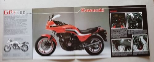 Kawasaki GPz 1100 UniTrak depliant ORIGINALE genuine motorcycle brochure