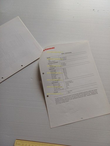 Kawasaki GPZ 250 R 1986 presentazione cartella stampa originale