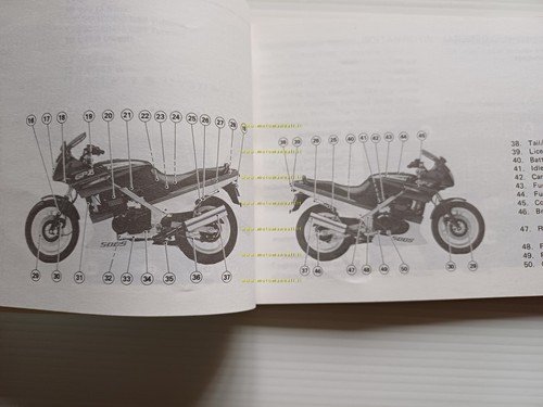 Kawasaki GPZ 500-400 S 1989 manuale uso manutenzione libretto originale