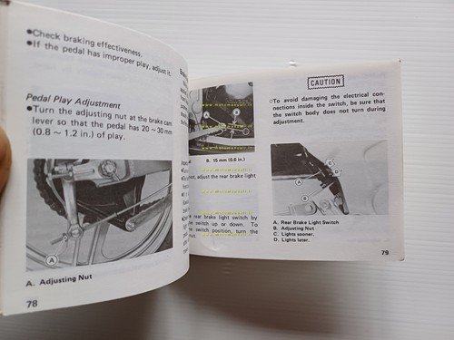 Kawasaki GPZ 500-400 S 1989 manuale uso manutenzione libretto originale