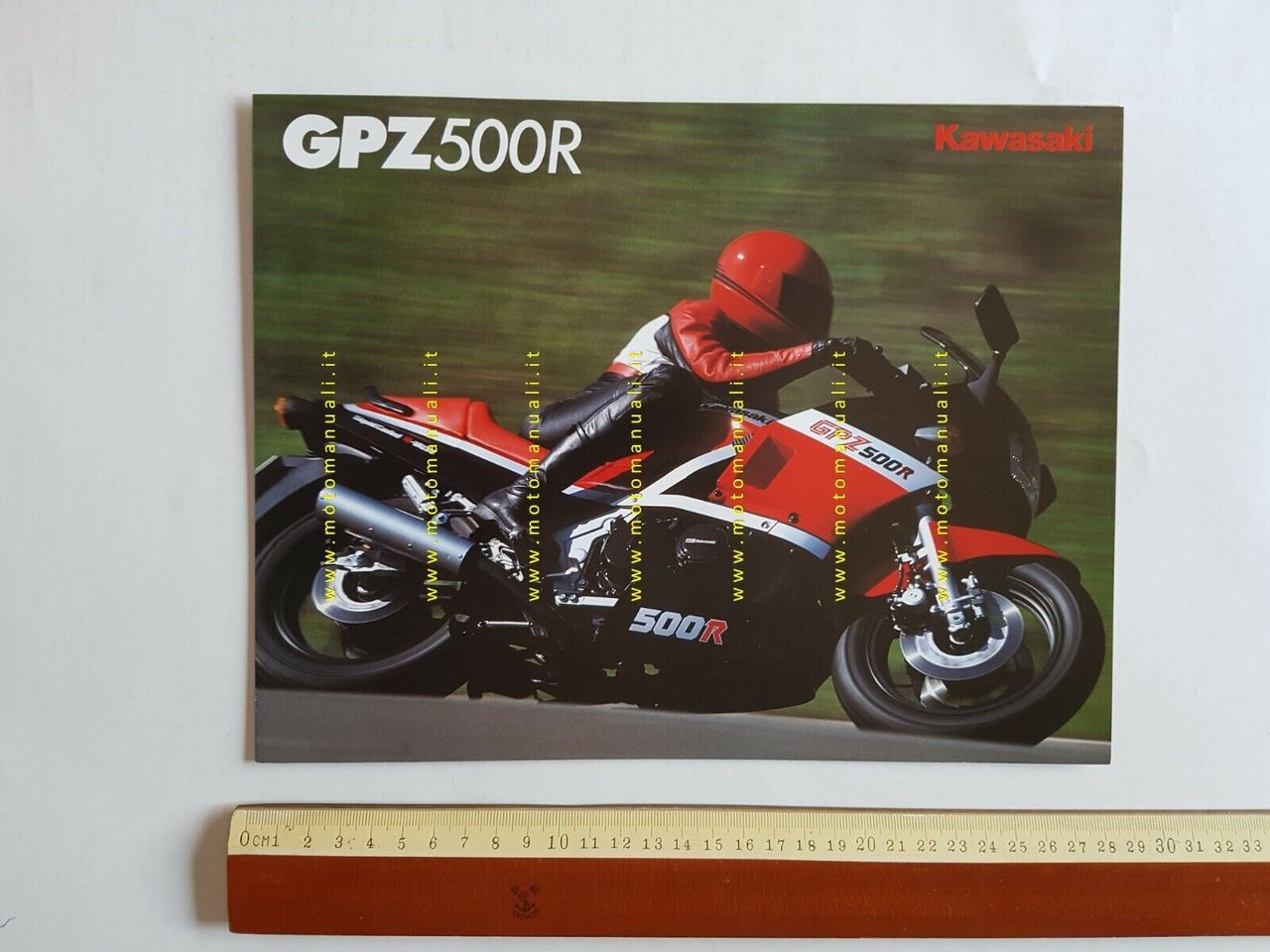 Kawasaki GPZ 500 R depliant INGLESE originale ENGLISH