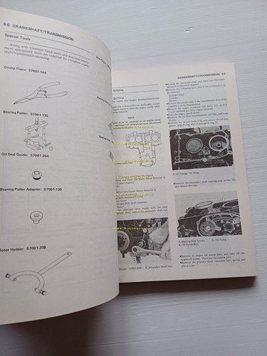 Kawasaki GPZ 500 R GPZ 600 R 1985 manuale officina …