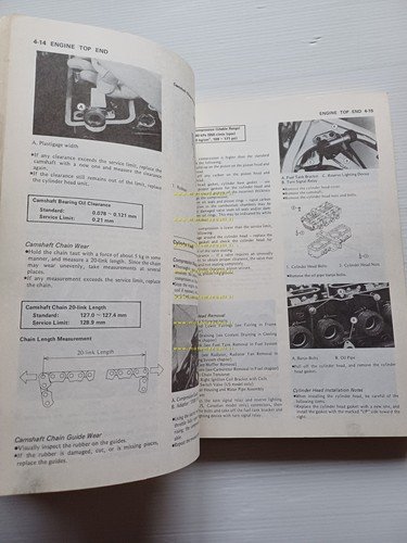 Kawasaki GPZ 500 R GPZ 600 R 1985 manuale officina …