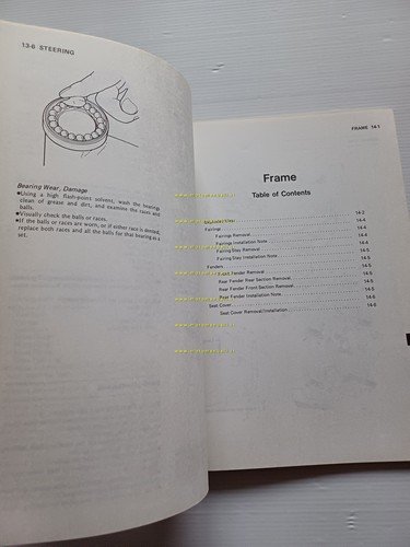 Kawasaki GPZ 500 S - EX 500 1987 SUPPLEMENTO manuale …