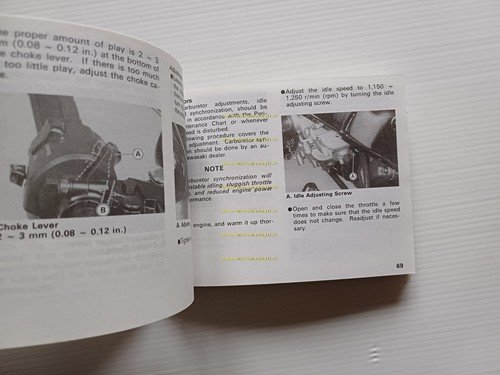 Kawasaki GPZ 500 S 1984-85 manuale uso manutenzione libretto originale …