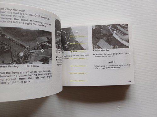 Kawasaki GPZ 500 S 1984-85 manuale uso manutenzione libretto originale …