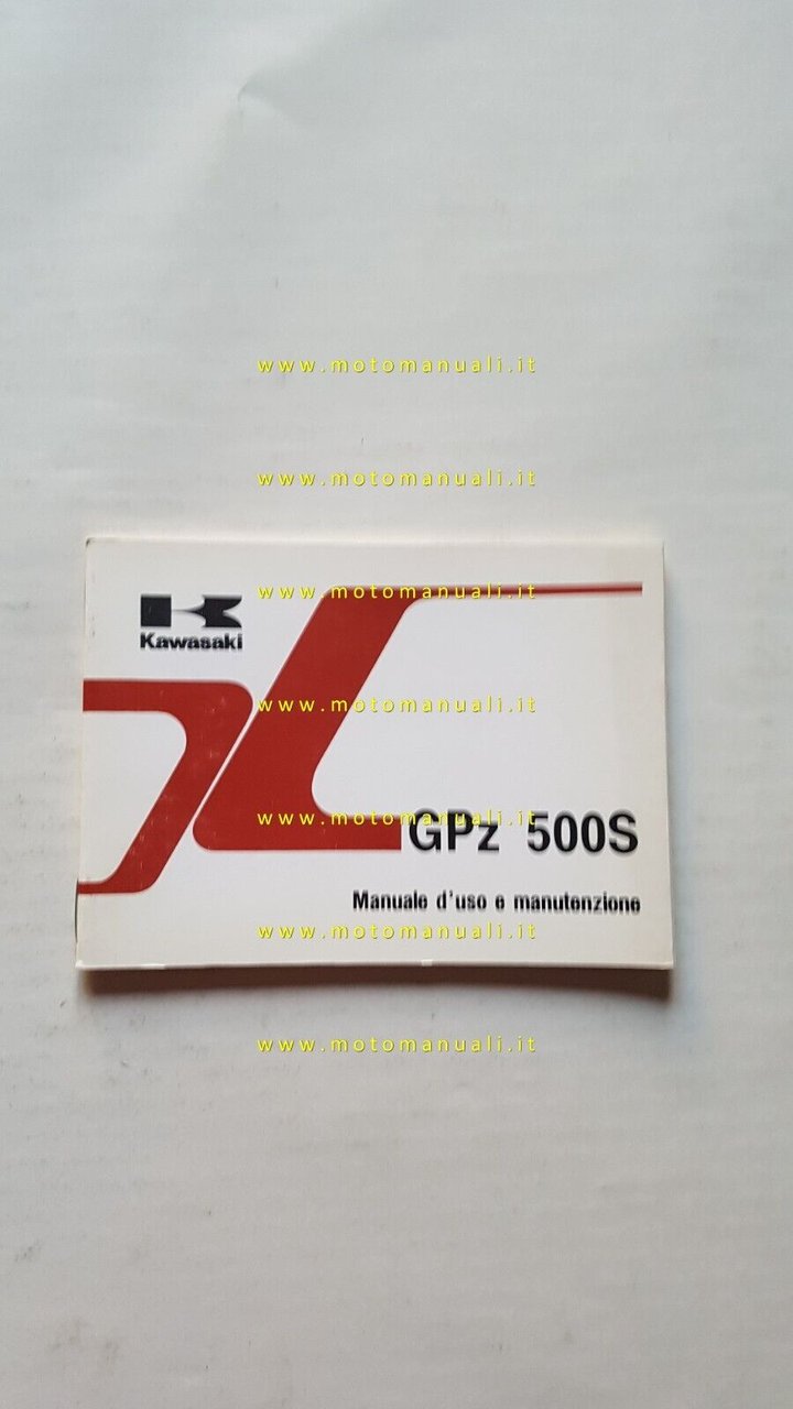 Kawasaki GPZ 500 S 1987 manuale uso manutenzione libretto originale …