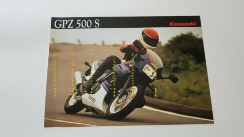 Kawasaki GPz 500 S 1988 depliant ITALIANO moto originale brochure