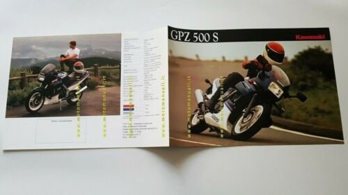 Kawasaki GPz 500 S 1988 depliant ITALIANO moto originale brochure