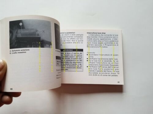 Kawasaki GPZ 500 S 1994 manuale uso manutenzione libretto originale …